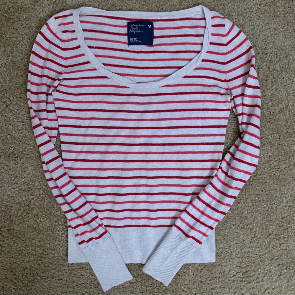 American Eagle Striped Sweater Women’s Size XS